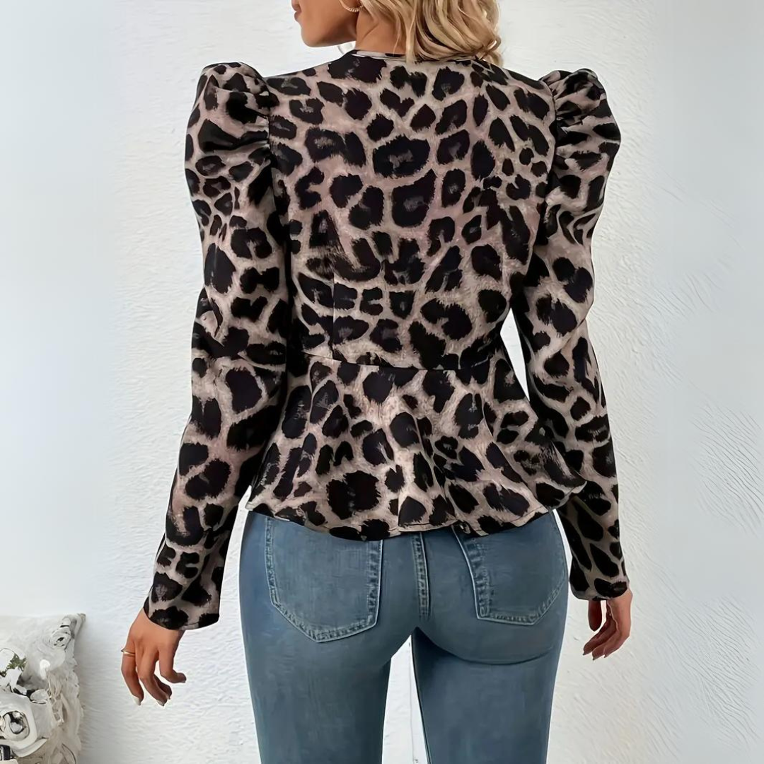 Blazer mit Leopardenmuster für Damen