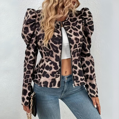 Blazer mit Leopardenmuster für Damen