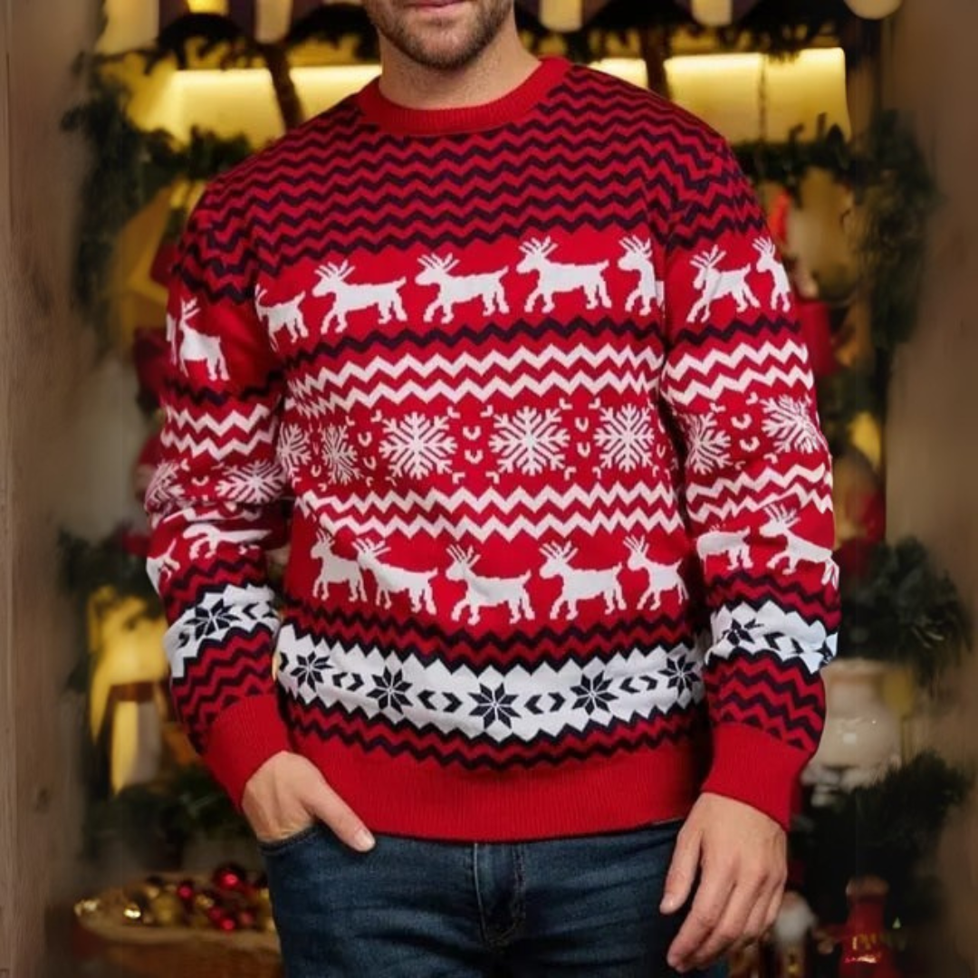 Bequemer Weihnachtspullover für Herren