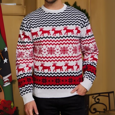 Bequemer Weihnachtspullover für Herren