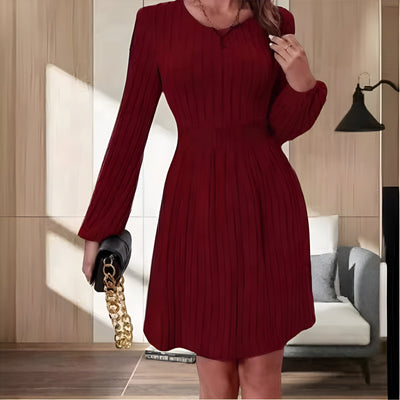 Brunhilde | Elegantes Strick-Midi-Kleid