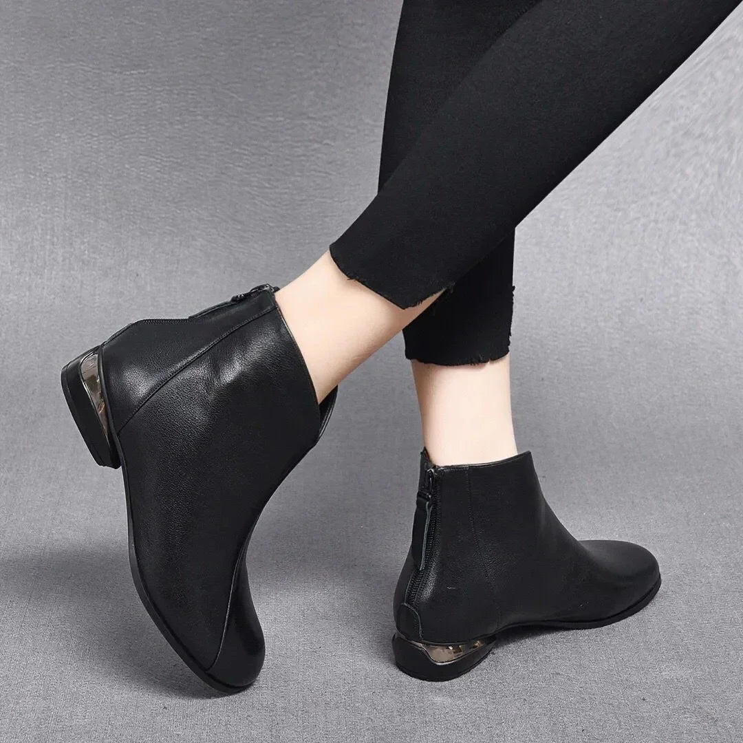 Emil | Winter Vintage Lederstiefel für Frauen