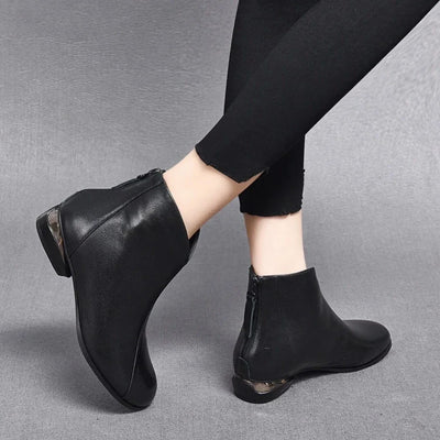 Emil | Winter Vintage Lederstiefel für Frauen
