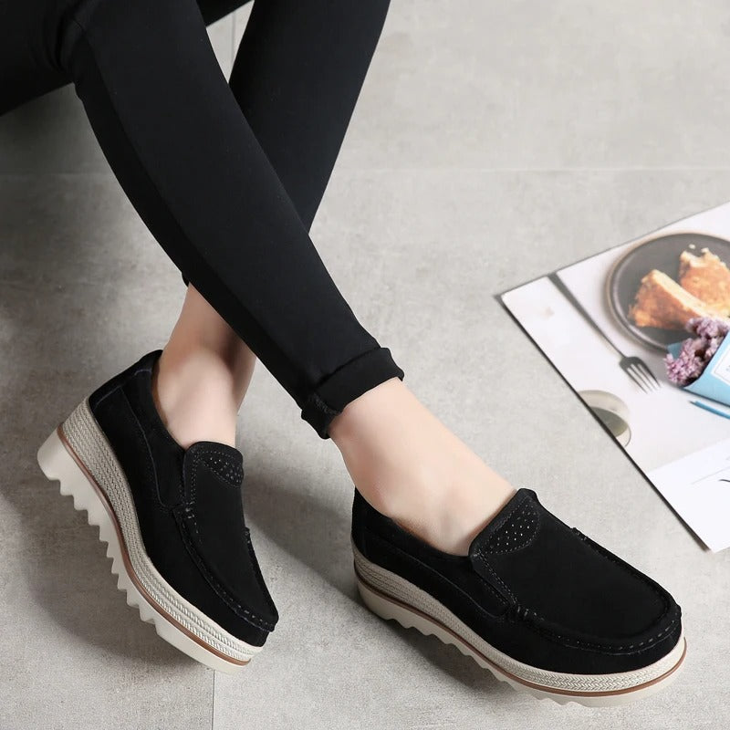 Emma - Damen Plateu Loafers