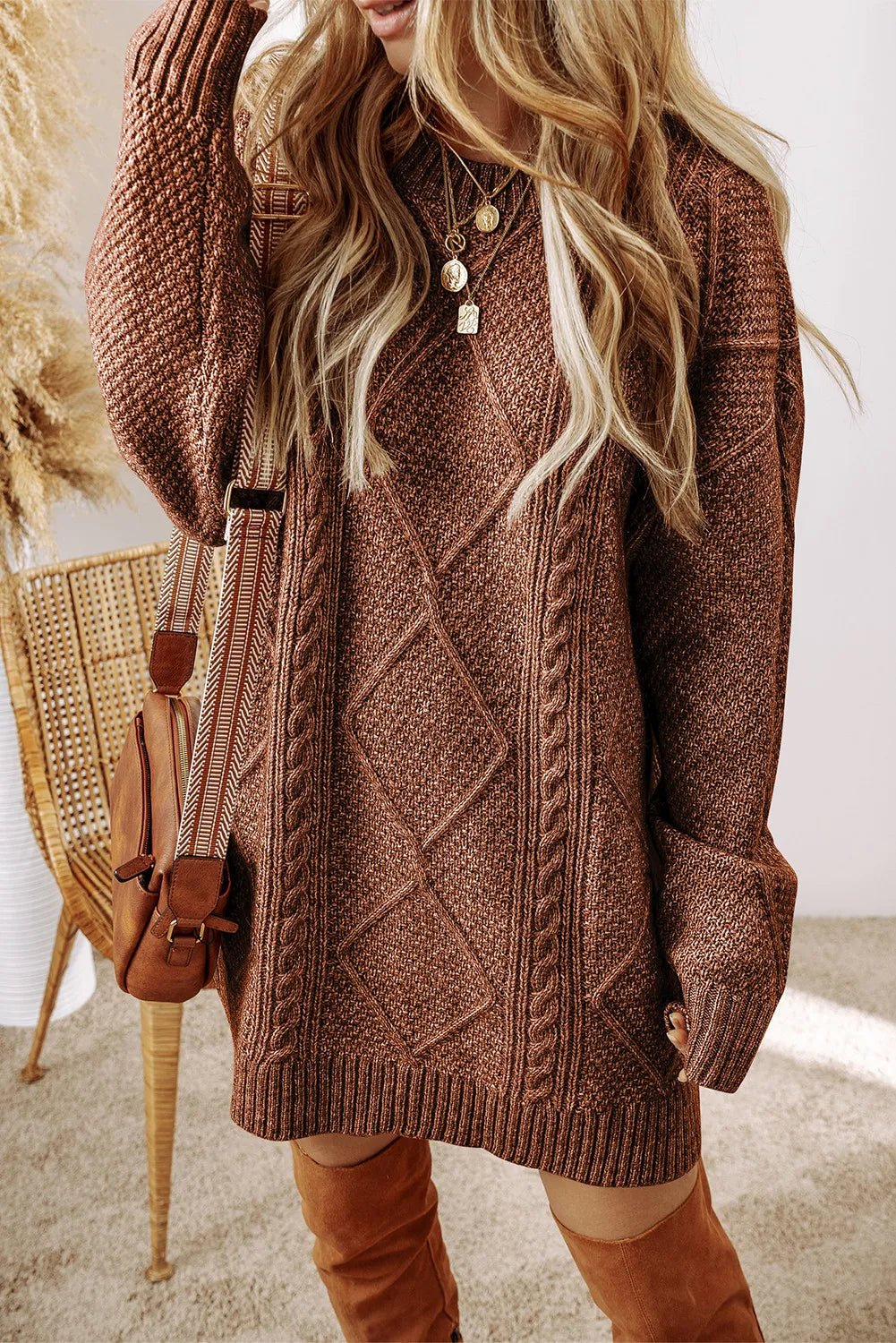 Selena® | Langer Strickpullover