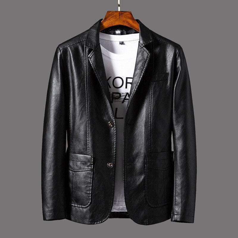 Lederjacke für Herren Steno