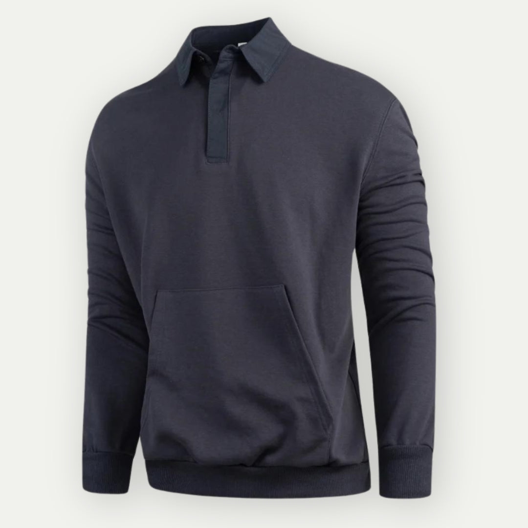 Klassisches Sweatshirt mit Kragen für Herren Gab