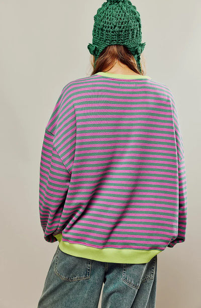 Tarian |Gestreifter Pullover für Frauen