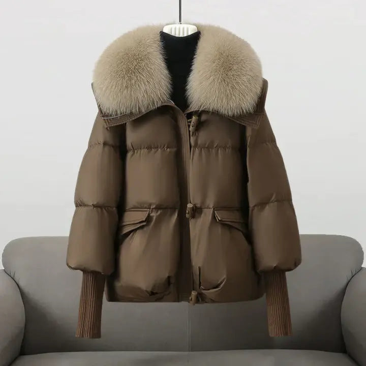 Jovita® | Luxuriöse Winterjacke mit Pelzkragen
