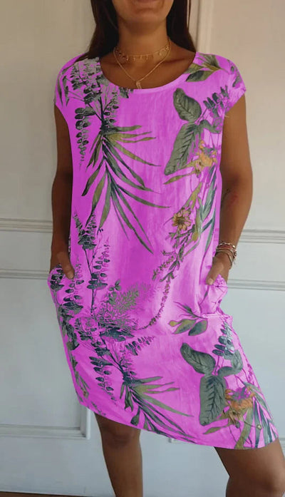 Lorraine | Midi Sommerkleid für Frauen - Blumenmuster