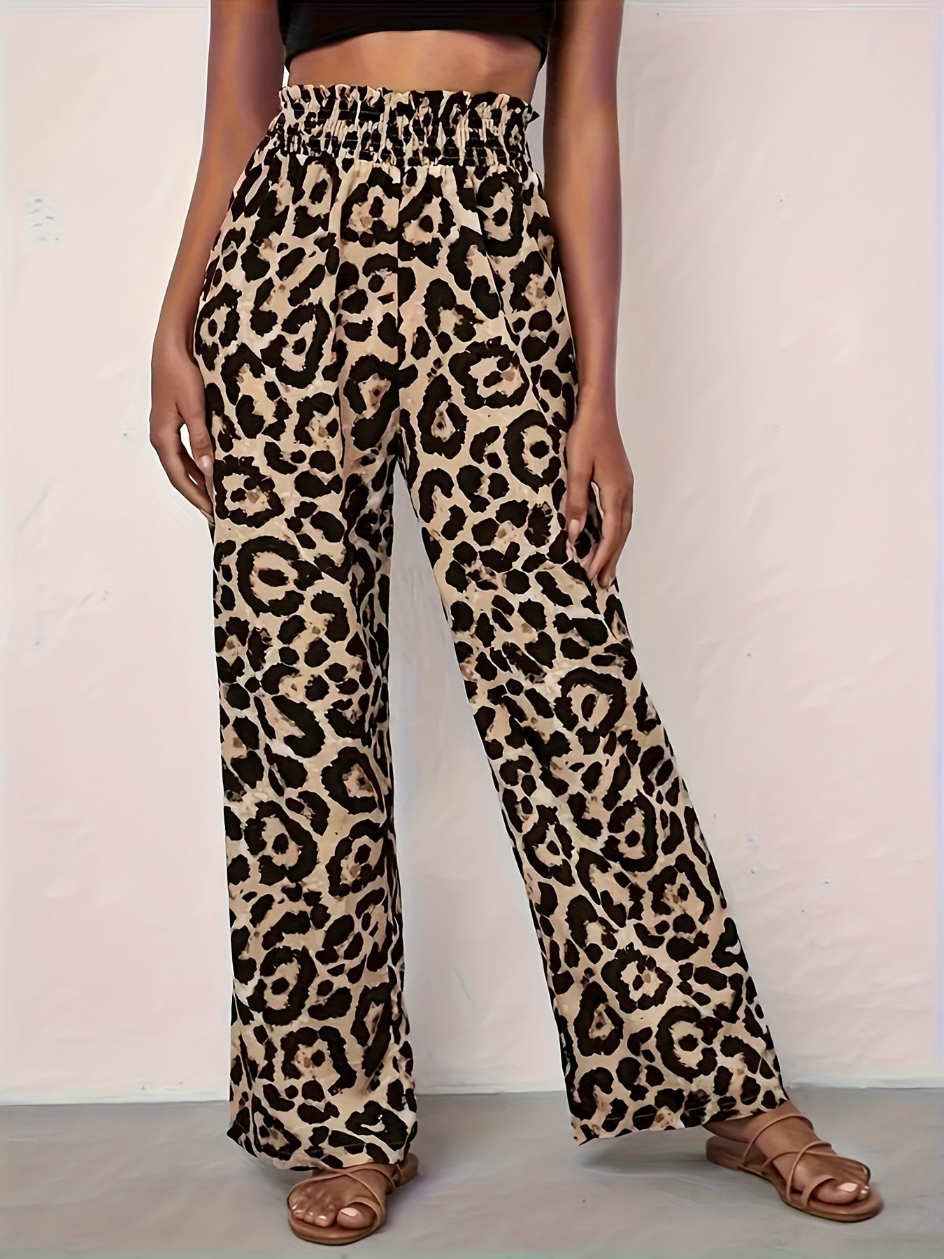 Dolores® | Hose mit weitem Bein und Leopardenmuster