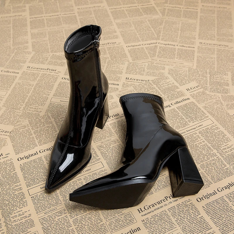 Dominique | Damen-Stiefeletten mit hohem Absatz