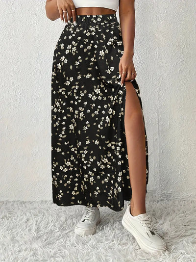 Louvina – Maxirock mit Blumenschlitz