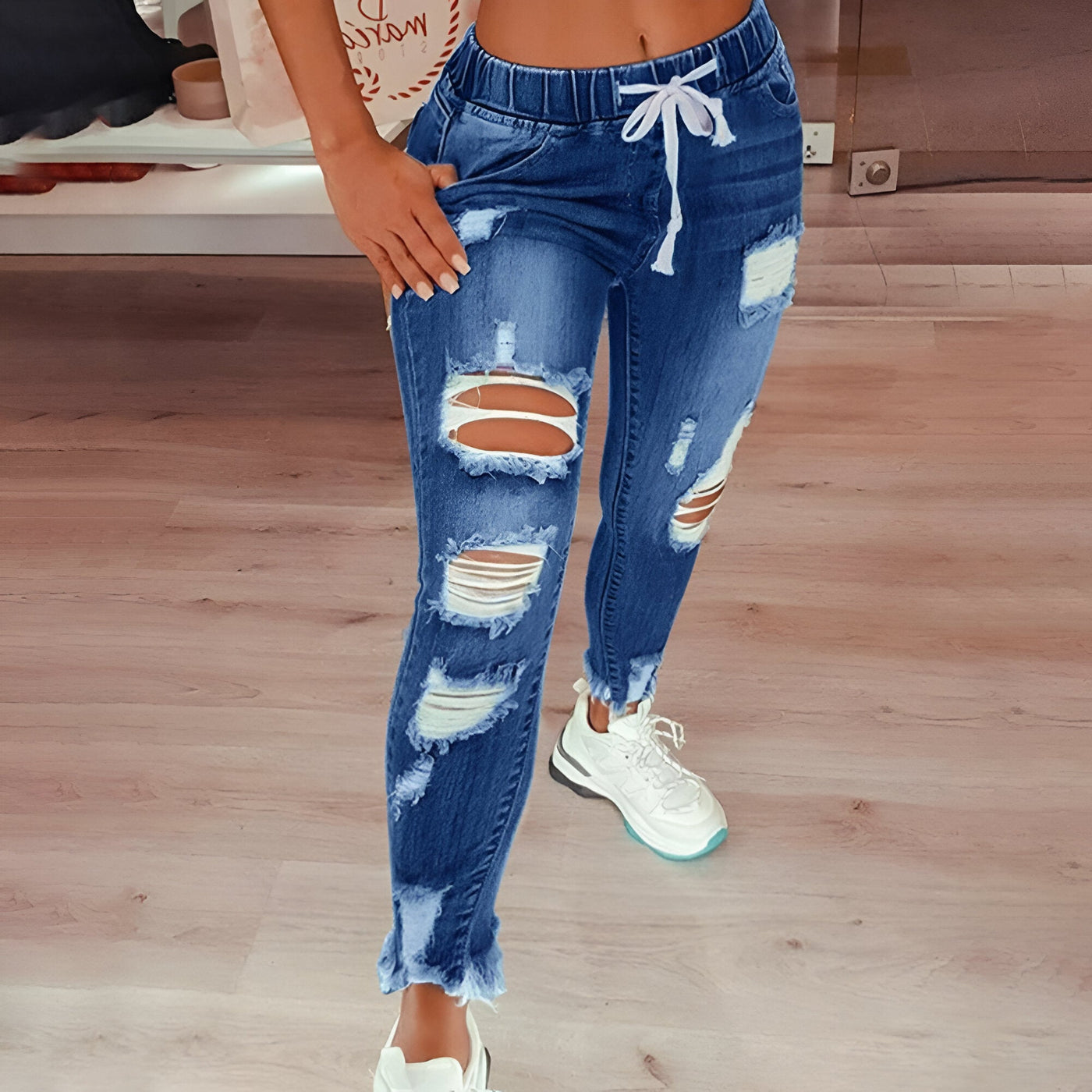 Franzi | Vintage Distressed High-Waist Jeans