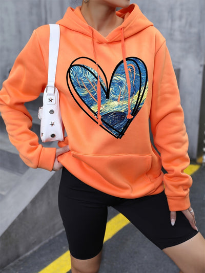 Bequemer Pullover mit Kapuze für Damen