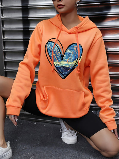 Bequemer Pullover mit Kapuze für Damen