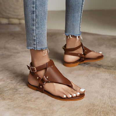 Kate - Damen Trendy Flache Sandalen