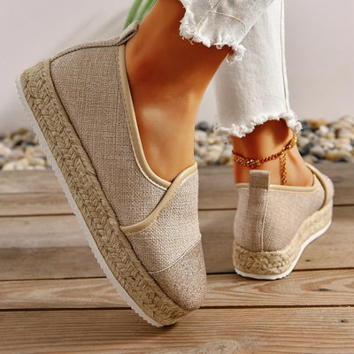Celine - Glitzernde Canvas-Loafer für Damen