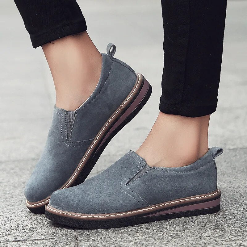 Keila - Raffinierter Loafer aus Wildleder für Damen