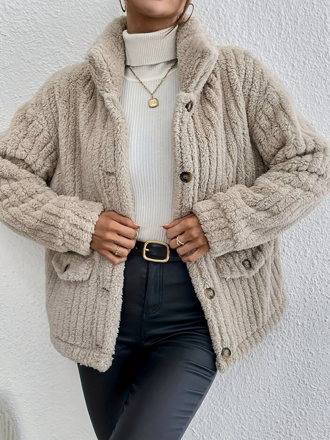 Elsa® | Strickjacke mit doppelseitigen Samtknöpfen