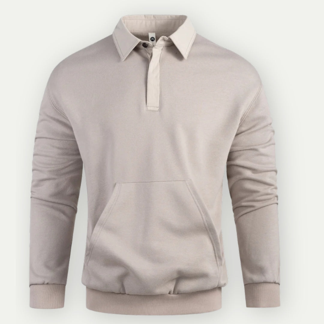Klassisches Sweatshirt mit Kragen für Herren Gab
