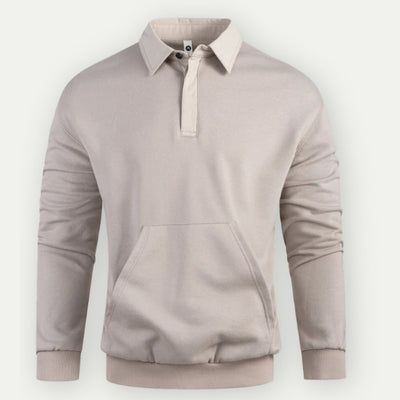 Klassisches Sweatshirt mit Kragen für Herren Gab