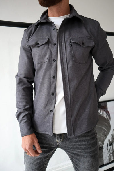 Azan Herren Hemdjacke im modernen Stil