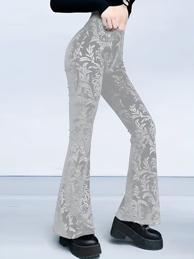 Bianca | Elegante Gothic Floral Schlaghosen
