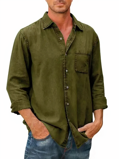 Langarm Denim Hemd Mateo