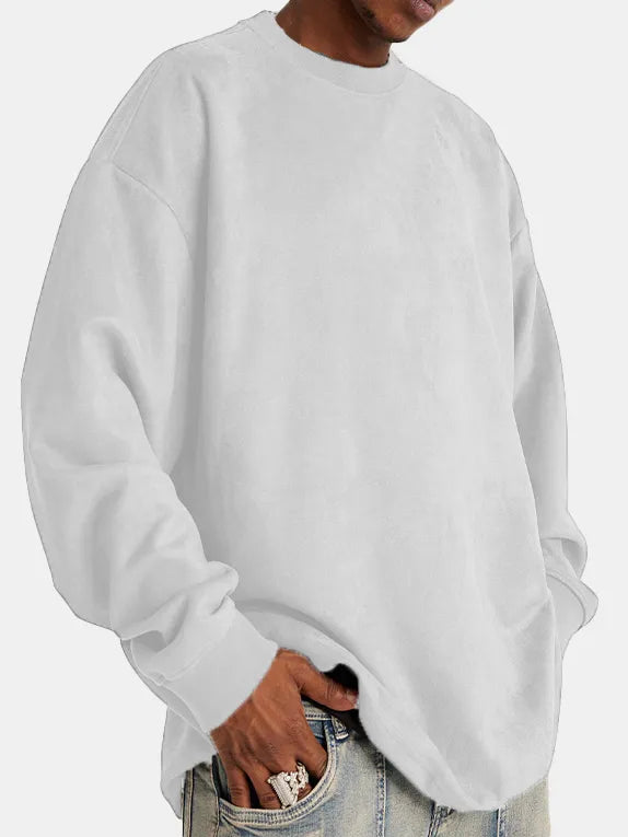 Langarm Pullover aus Wildleder für Herren Elton