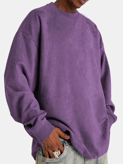 Langarm Pullover aus Wildleder für Herren Elton