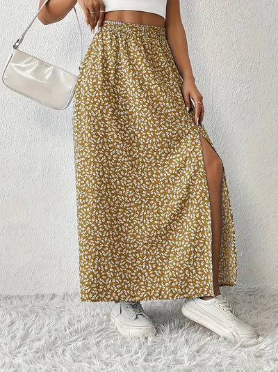 Louvina – Maxirock mit Blumenschlitz