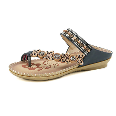 Els - Bequeme Bohemian Frauen Flip Flops