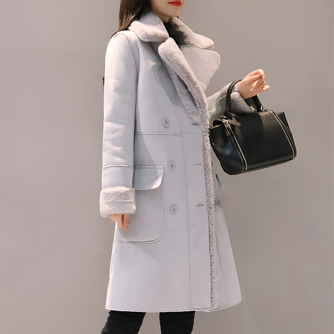 Primrose | Warm gefütterte Damen-Winterjacke aus Samt
