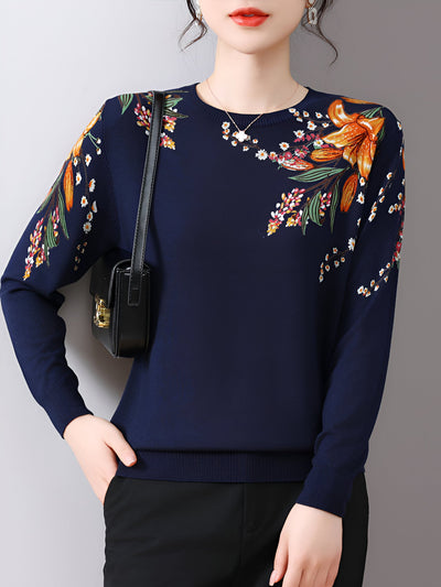 Ksenia | Stylischer Gedruckter Pullover