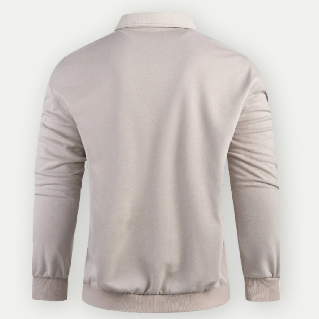 Klassisches Sweatshirt mit Kragen für Herren Gab