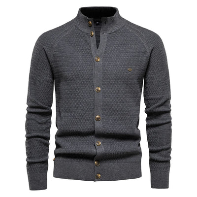 Gemütliche Baumwoll Strickjacke für Herren Jarv