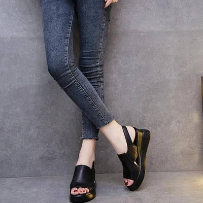 Gerda - Bequeme Plateau Sandalen