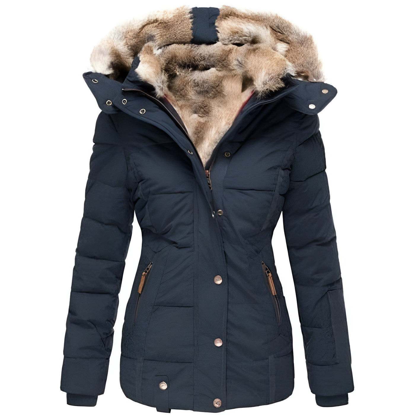 Ariadna® | Wintermantel mit Kunstpelz