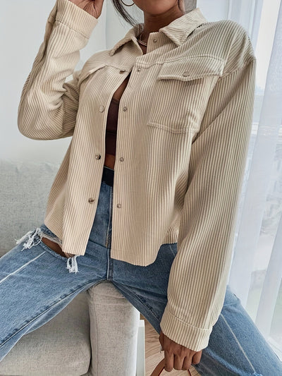 Graciela® | Solide, langärmlige Jacke mit Knopfleiste vorne für Damen