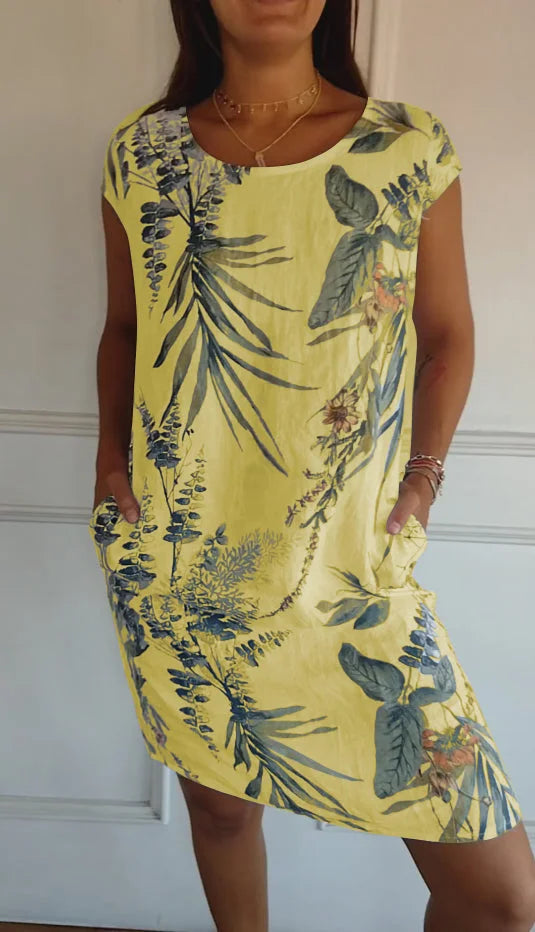 Lorraine | Midi Sommerkleid für Frauen - Blumenmuster