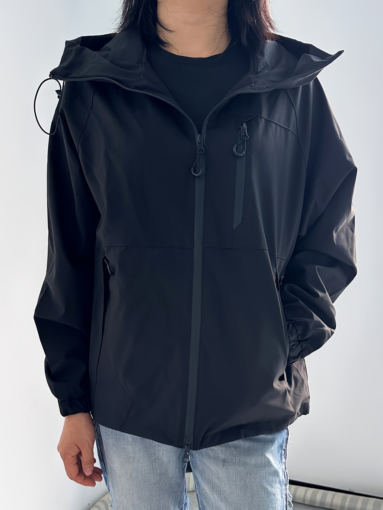 Wetterschutzjacke mit Kapuze für Damen