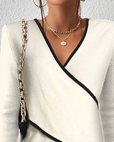 Mia® | Eleganter Pullover mit V-Ausschnitt