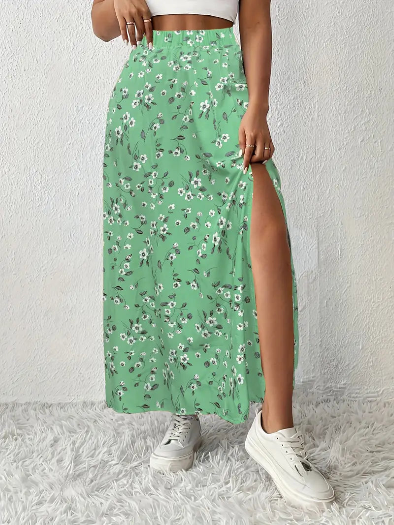 Louvina – Maxirock mit Blumenschlitz