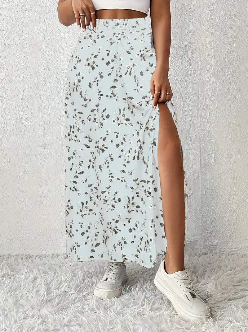 Louvina – Maxirock mit Blumenschlitz