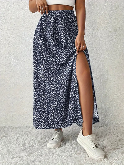 Louvina – Maxirock mit Blumenschlitz
