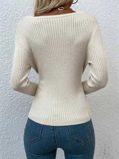 Jay | Frauen Casual gestrickt Pullover Sueter Mujer Elegante Pullover