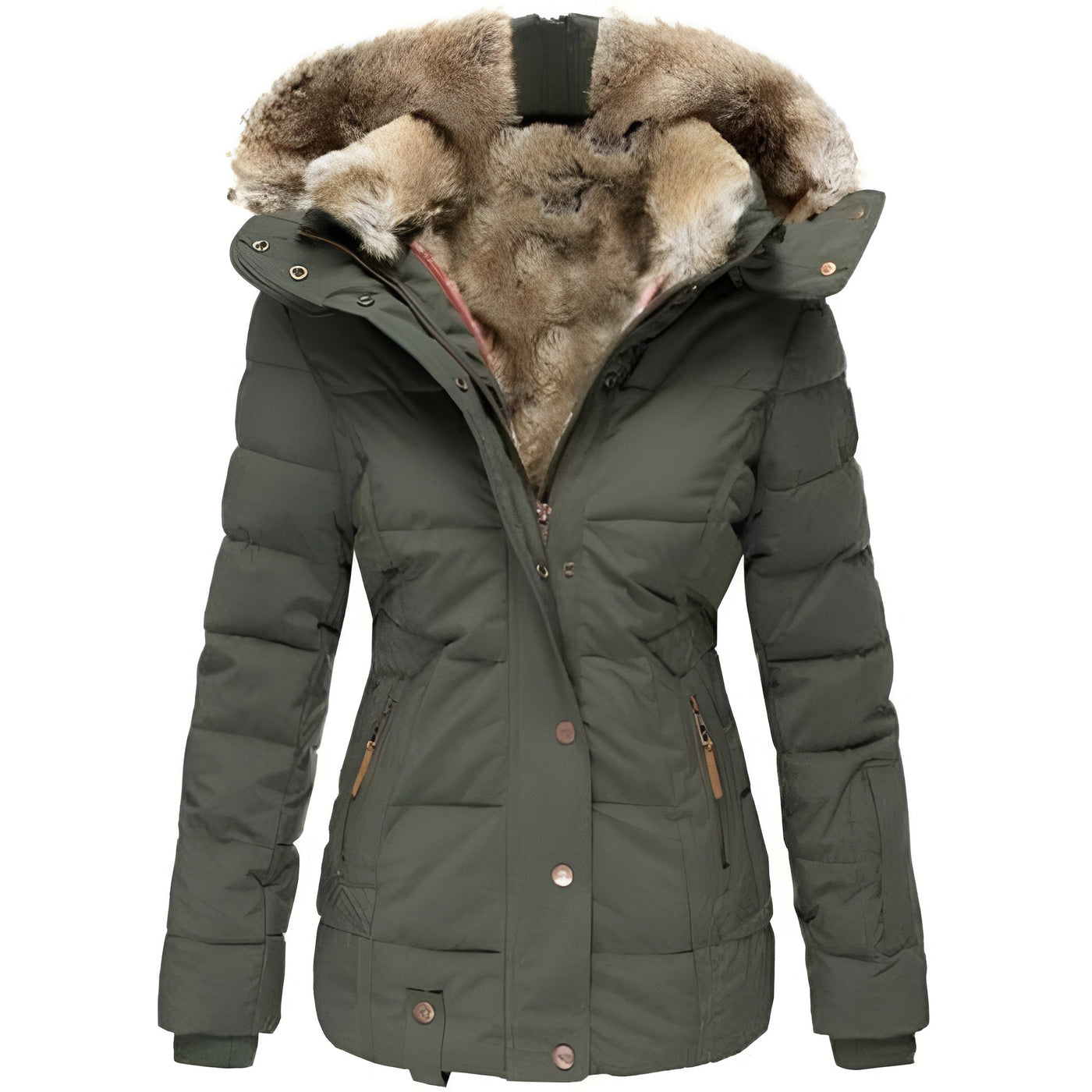 Ariadna® | Wintermantel mit Kunstpelz