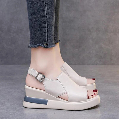 Gerda - Bequeme Plateau Sandalen
