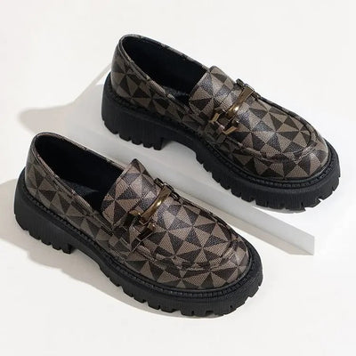Els - Geometrische Plateau-Loafer für Damen